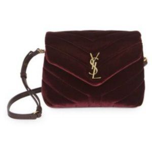 Saint Laurent Toy Loulou Velvet Crossbody Bag